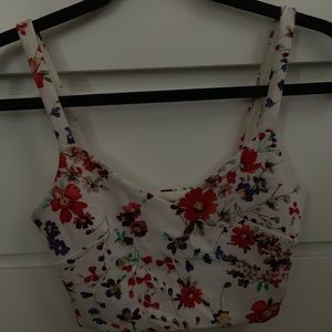 Express women Floral crop top
